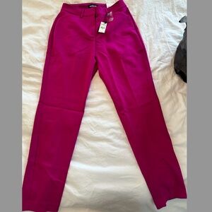 NWT Express Publicist Ankle Pant, Mid rise, size 4L, pink